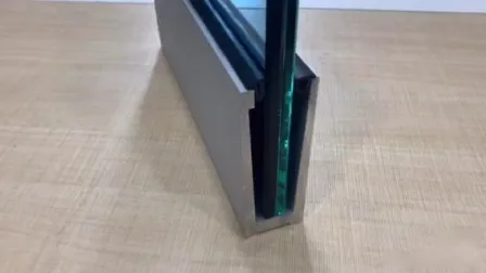 Frameless Glass Railing System with Anodizing Aluminum U Channel