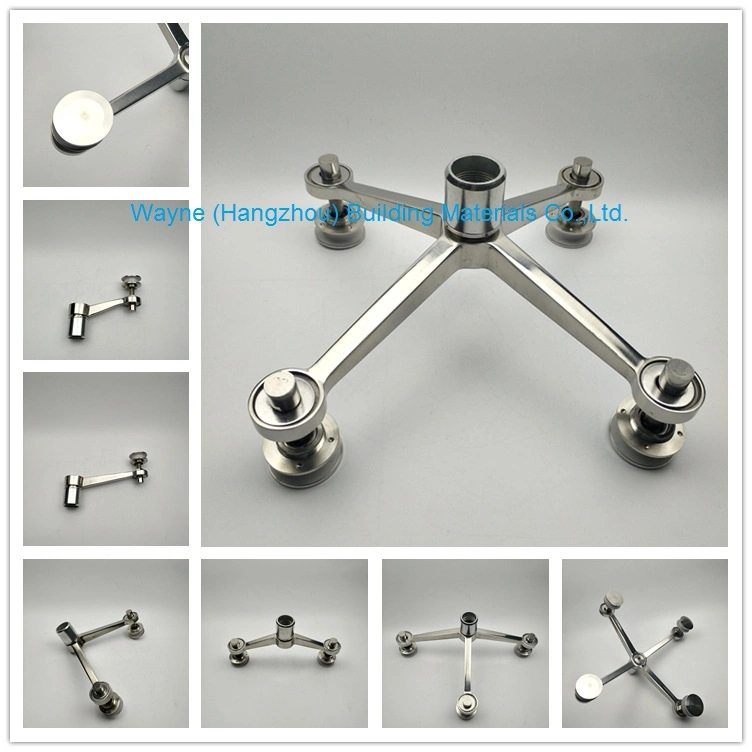 160mm Stainless Steel Glass Spider Fitting with 3 Arms; Glass Fitting Hardware, Point-Fixed Curtain Wall Hardware with High Quality and Best Price