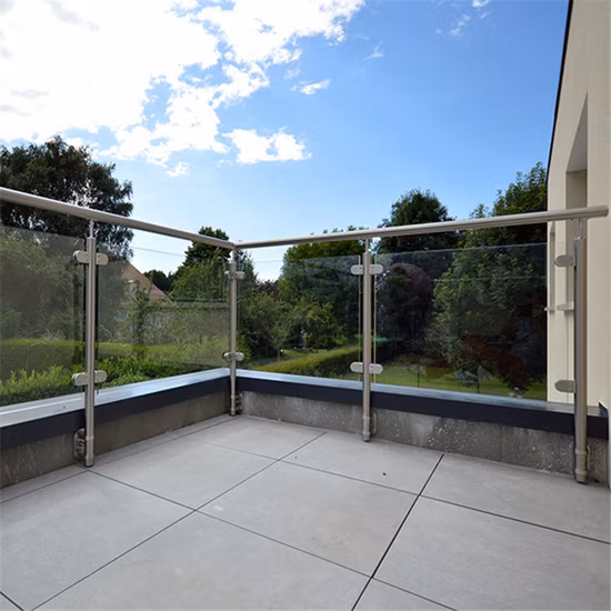 Prix ​​d'usine Balustrade en verre de poteau de balustrade de bricolage avec des escaliers Main courante en verre