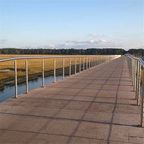 Garde-corps d'escalier de câble de tendeur de goujon fileté par sertissage d'acier inoxydable 316