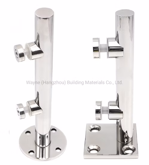 Piscine en acier inoxydable Clôture en verre Spigot Balustrade en verre sans cadre Base circulaire Spigot Vs214